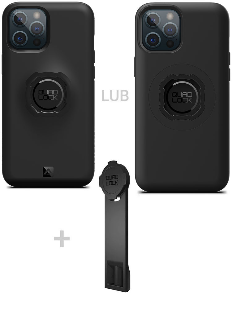 Zestaw: etui na telefon iPhone 12 Pro Max + adapter do statywu Quad Lock