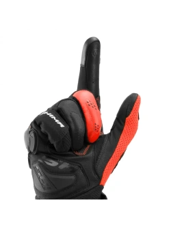 Rękawice motocyklowe Shima Spark 3.0 czarno-fluo czerwone