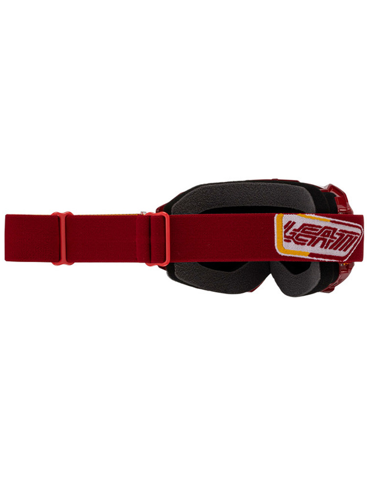 Gogle motocyklowe z lustrzaną brązową szybą Leatt Velocity 4.5 Iriz 68 czerwone