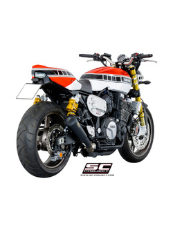 Tłumik SC-Project Conic 70's Stainless Steel, Czarny mat (Slip on) - Yamaha XJR 1300 / RACER [15-16]