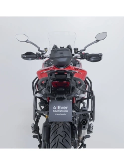 Zestaw: kufry boczne + kufer centralny TRAX ADV + stelaże SW-Motech Ducati Multistrada V2/ S (24-) srebrne