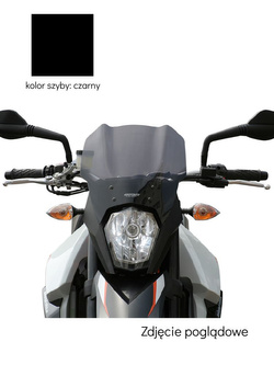 Szyba motocyklowa MRA Touring "T" KTM 990 Supermoto SM (08-23)/ SMR (08-15) czarna