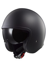Kask otwarty LS2 OF599 Spitfire II Solid czarny matowy