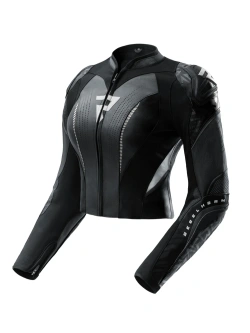 Kurtka motocyklowa damska skórzana Rebelhorn Diva RS czarno-biała