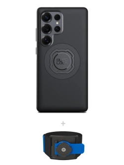 Zestaw do biegania: etui MAG na telefon Samsung Galaxy S25 Ultra (magnetyczne) + opaska sportowa Quad Lock