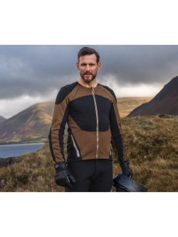 Koszula z ochraniaczami Knox Urbane Pro Move czarno-brązowa