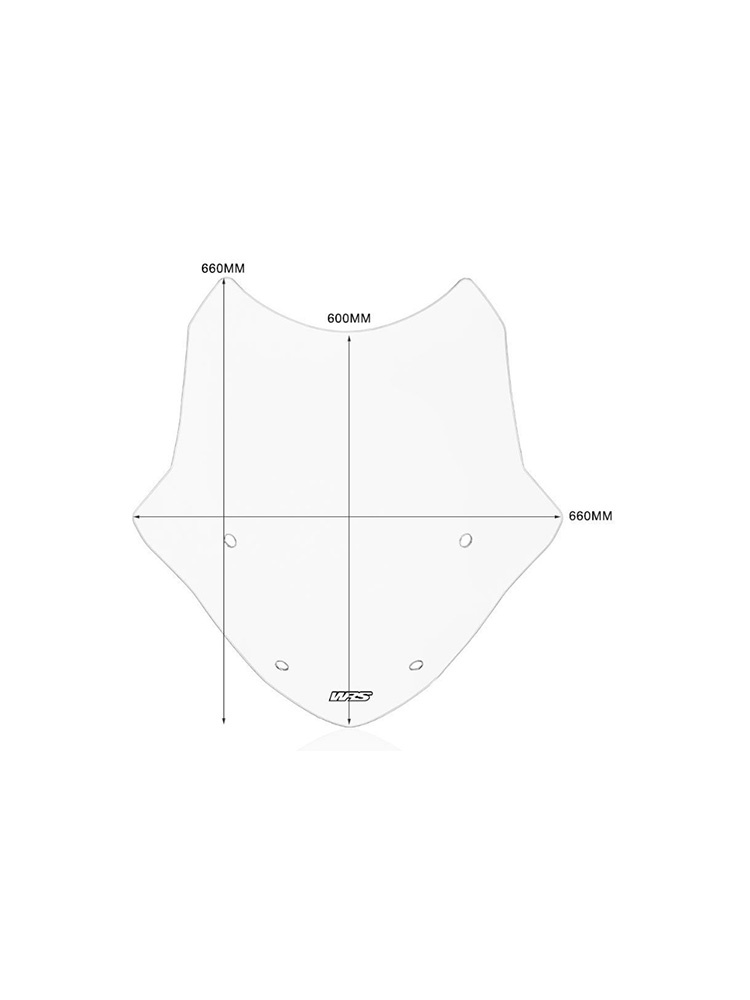 Szyba motocyklowa WRS Standard BMW R 1250 RT (21-24) przyciemniana