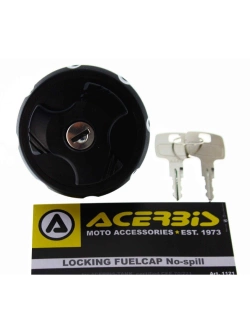 Korek wlewu paliwa Acerbis duży z zamkiem, czarny