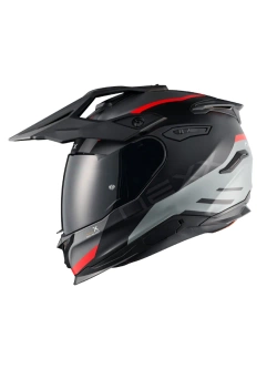 Kask adventure Nexx Y.Travl Quest czarno-szaro-czerwony