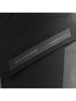 Spodnie motocyklowe tekstylne Shima Hero 3.0 szaro-czerwone