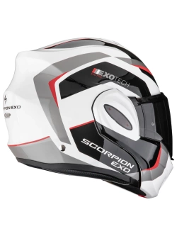 Kask szczękowy Scorpion Exo-Tech Evo Pro Acuti szaro-czarno-czerwony