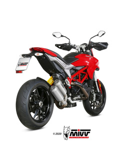 Tłumiki motocyklowe Slip-On Line (MK3) MIVV do Ducati Hypermotard 939 (16-18) srebrne