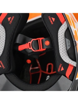Kask enduro Acerbis Airstrike-C biało-pomarańczowy
