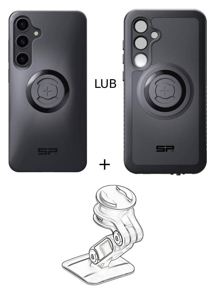 Zestaw do samochodu: etui na telefon Samsung Galaxy S24+ + mocowanie SP Connect