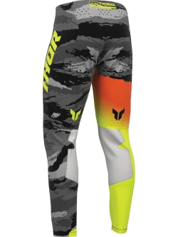 Spodnie cross Thor Sportmode Recon czarno-pomarańczowo-żółte