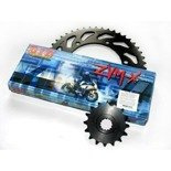 APRILIA PEGASO STRADA/ FACTORY/ TRAIL 650 zestaw napędowy DID520 ZVMX SUPER STREET (X-ring hiper-wzmocniony) zębatka SUNSTAR