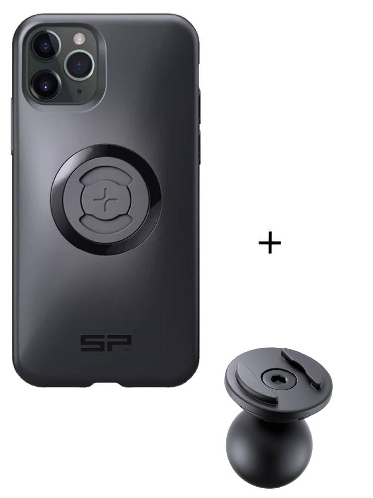Zestaw: etui na telefon iPhone 11 PRO/XS/X + uchwyt kulowy Pro SPC+ SP Connect