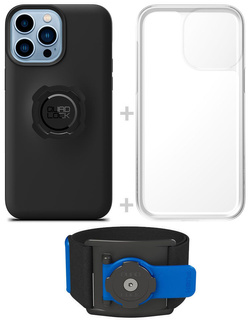 Zestaw do biegania: etui na telefon iPhone 13 Pro Max + wodoodporny pokrowiec + opaska sportowa Quad Lock