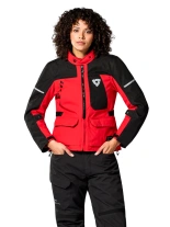 Kurtka motocyklowa damska tekstylna REV’IT! Convergent H2O czerwono-czarna