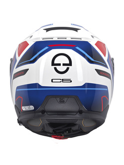Kask szczękowy Schuberth C5 Omega biało-niebiesko-czerwony
