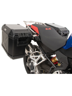 Zestaw: kufry boczne + stelaże Hepco&Becker Xplorer Cutout BMW F 800 GS (24-) czarne