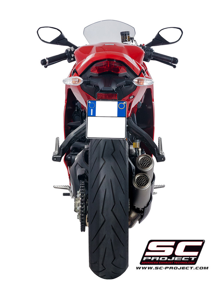 Tłumik motocyklowy podwójny SC-Project CR-T Ducati Supersport 950 (21-24) tytan