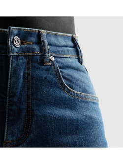 Jeansy motocyklowe damskie Rebelhorn Classic Mono niebieskie