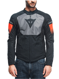 Kurtka motocyklowa tekstylna Dainese Air Fast Tex czarno-szaro-czerwona