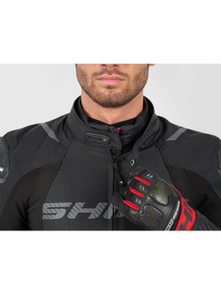 Kurtka motocyklowa tekstylna Shima Solid 2.0 czarno-czerwona