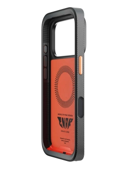 Etui Peak Design Mobile Gnar Case do smartfona Iphone 17 Pro czarno-pomarańczowe