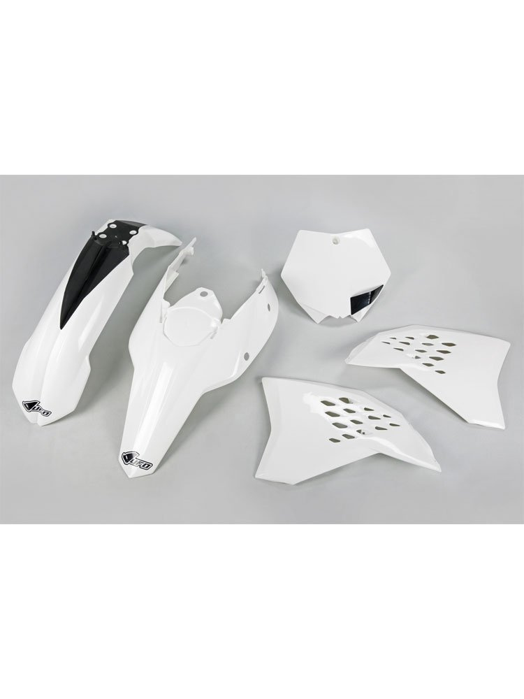 Komplet plastików UFO do KTM SX 125 / SX 250 (07-10), SX 144 (07-08), SX 150 (09-10), SX-F 250 / 450 (07-10) biały