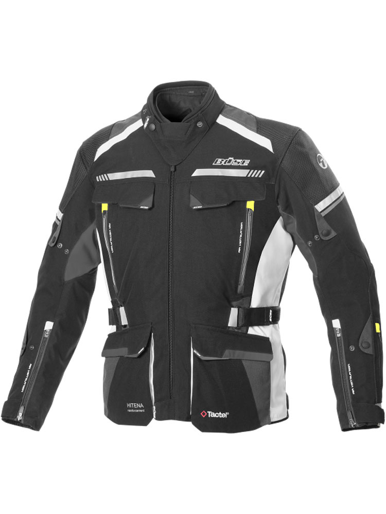 Kurtka motocyklowa tekstylna Büse Highland II jasnoszara