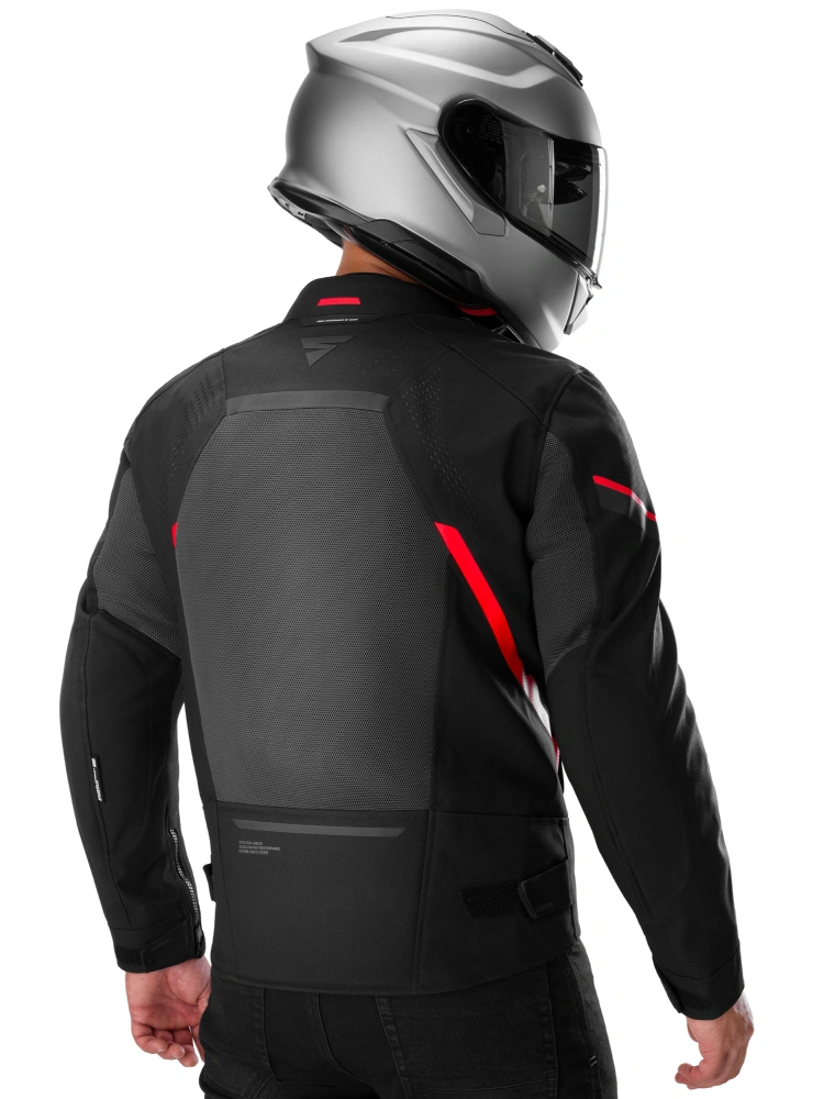 Kurtka motocyklowa tekstylna Shima Rush 3.0 Air G2 szaro-czerwona