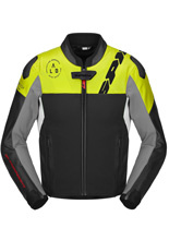 Kurtka motocyklowa skórzana Spidi DP-Progressive Hybrid czarno-szaro-żółta