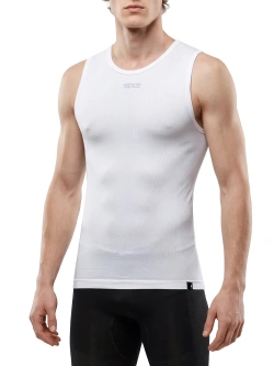 Koszulka termoaktywna bez rękawów SIXS Breezy Touch biała unisex