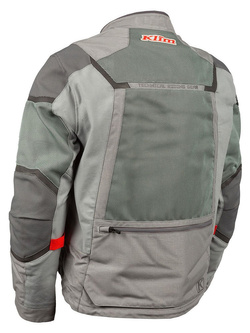 Kurtka motocyklowa tekstylna Klim Baja S4 szaro-czerwona