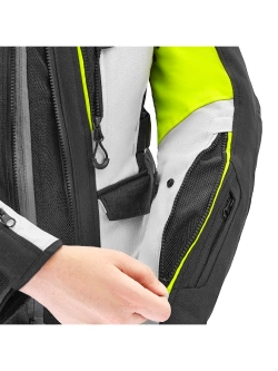 Kurtka motocyklowa damska tekstylna Shima Dune fluo-czarna