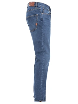 Jeansy motocyklowe John Doe Classic Tapered Mono niebieskie