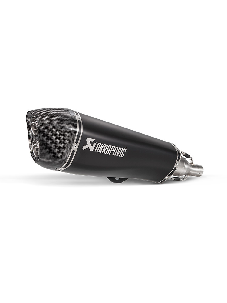 Tłumik motocyklowy Slip-On Line [Stal nierdzewna + Carbon] Akrapovič do Piaggio MP3 500 Sport (10-20)