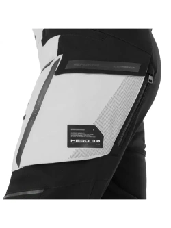 Spodnie motocyklowe tekstylne Shima Hero 3.0 szaro-czarne