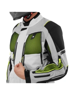 Kurtka motocyklowa tekstylna Shima Hero 3.0 G2 szaro-fluo żółta