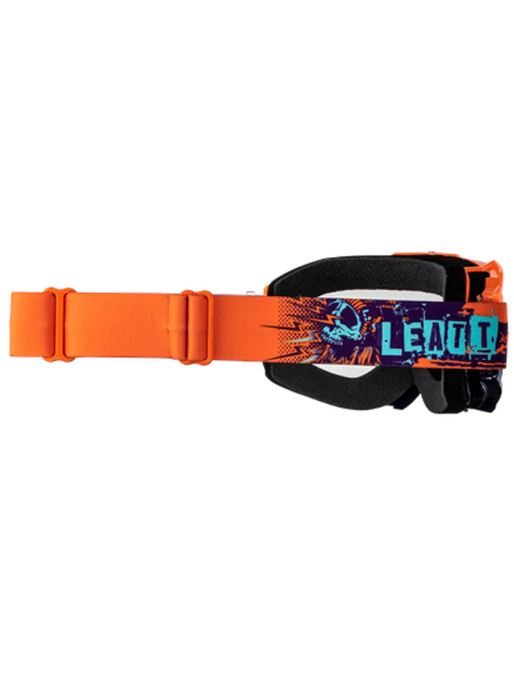 Gogle motocyklowe z przezroczystą szybą Leatt Velocity 4.5 pomarańczowe