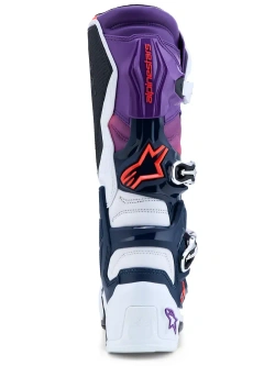 Buty enduro Alpinestars MX Tech 7 biało-niebiesko-fioletowe