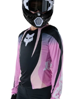 Bluza enduro damska FOX Flexair Thorn czarno-różowa