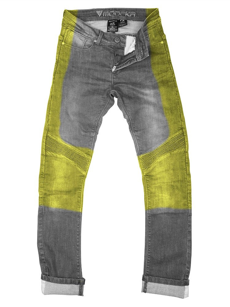 Jeansy motocyklowe damskie Modeka Sorelle szare