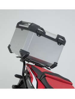 Zestaw: kufry boczne + kufer centralny + stelaże TRAX ADV SW-MOTECH do motocykla HONDA CRF1100 L Africa Twin (19-21) srebrne [pojemność 45 + 37 + 38L]