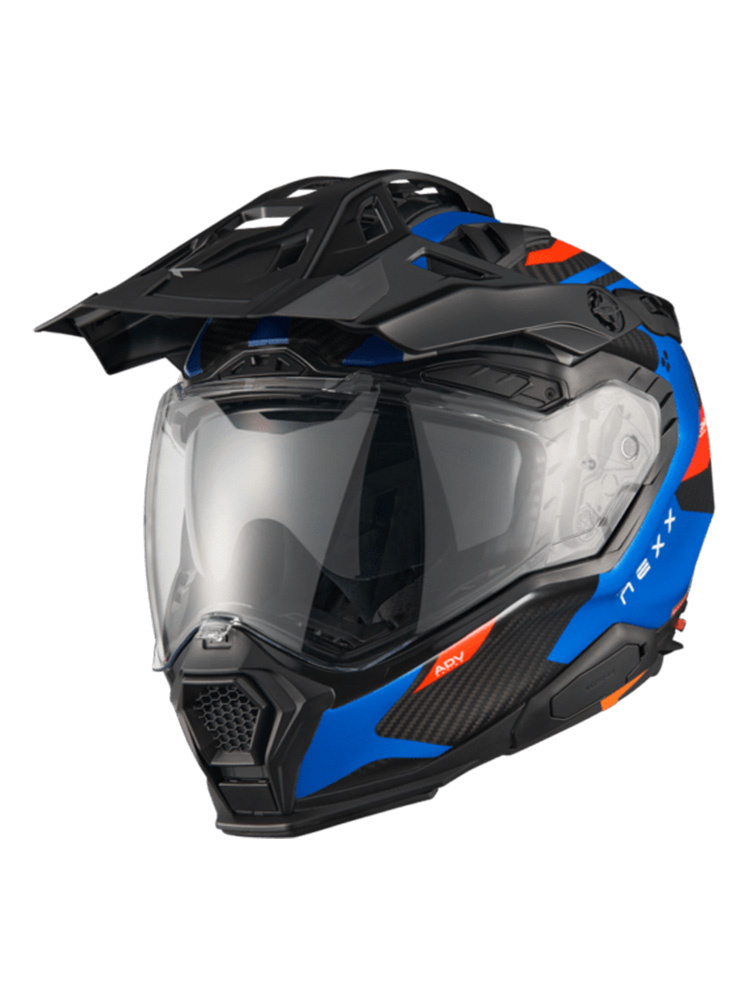 Kask adventure Nexx X.Wed 3 Keyo czarno-niebiesko-czerwony matowy