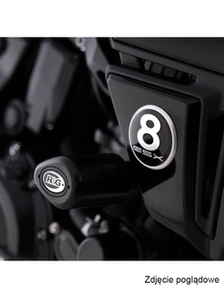 Crash pady Aero R&G Racing Suzuki GSX-8T/ GSX-8TT (25-)/ GSX-8S (23-) białe