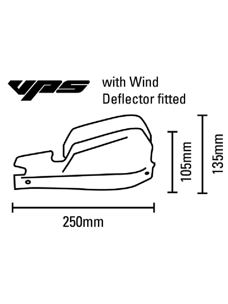 Osłony dłoni Barkbusters VPS z regulowanymi deflektorami, żółte + zestaw montażowy Ducati Multistrada V4 / V4S / V4S Sport (21-)