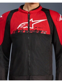 Kurtka motocyklowa tekstylna Alpinestars SMX Air czarno-czerwona